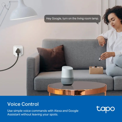 TP-Link Tapo P110 Mini Smart Wi-Fi Plug with Energy Monitoring Voice Control Works with Alexa & Google Assistant-tpstech.in