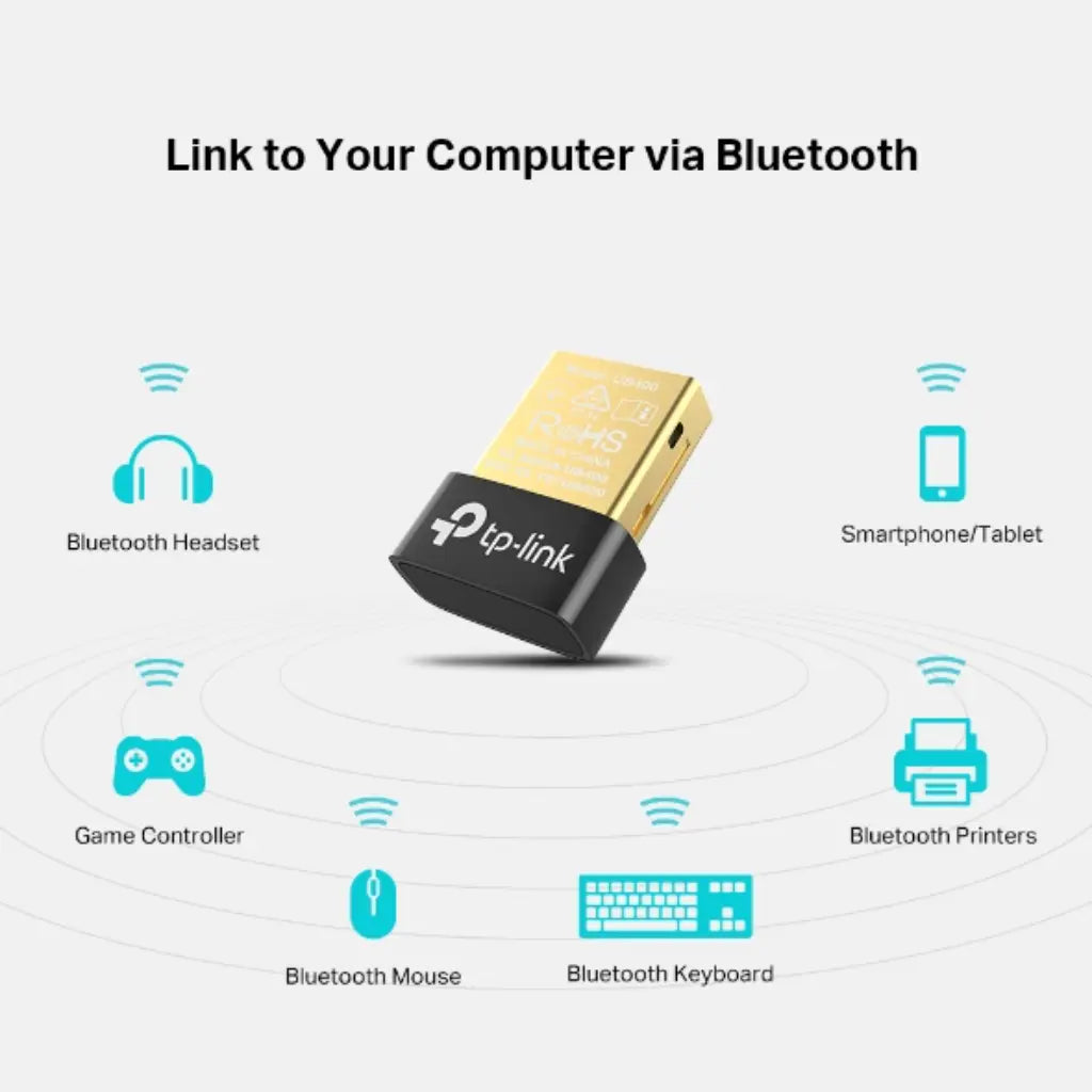 TP-Link UB400 Bluetooth 4.0 Nano USB Adapter for PC & Laptop-tpstech.in