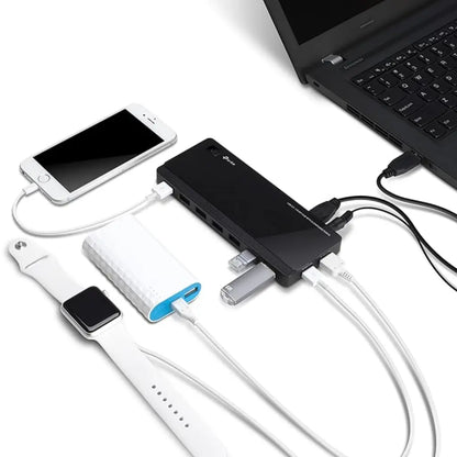 TP-Link UH720 USB 3.0 7-Port Hub with 2 Smart Charging Ports - tpstech.in