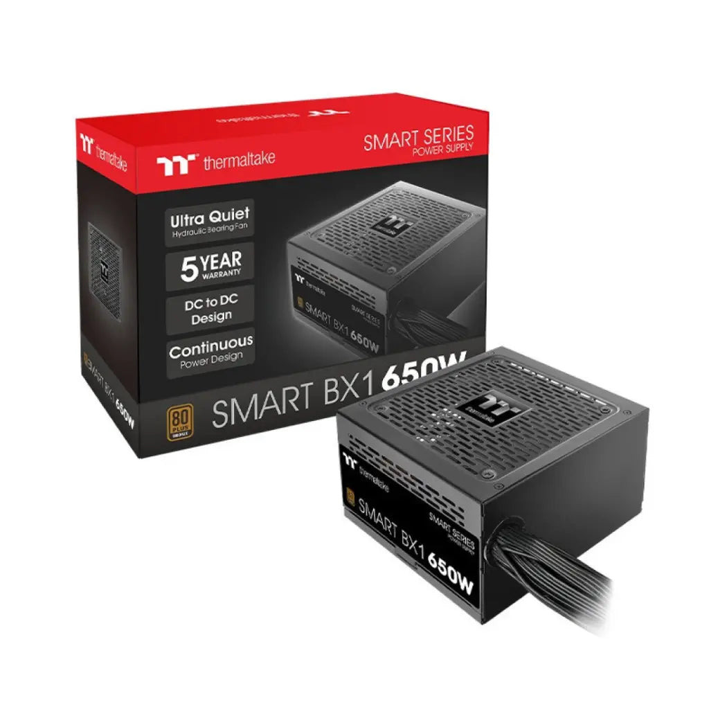 Thermaltake Smart BX1 650W 80 Plus Bronze Non-Modular Power Supply-tpstech.in