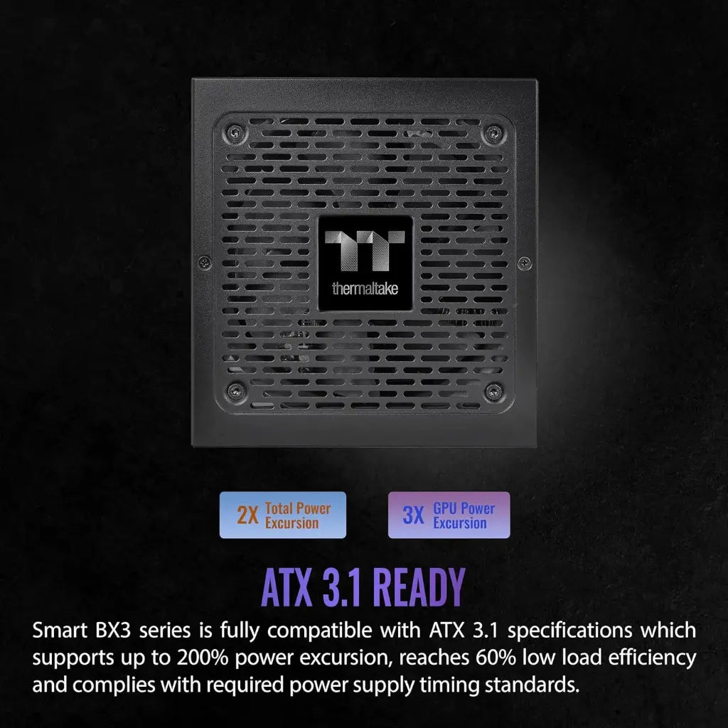 Thermaltake Smart BX3 750W 80 Plus Bronze ATX 3.1 Non-Modular PSU-tpstech.in
