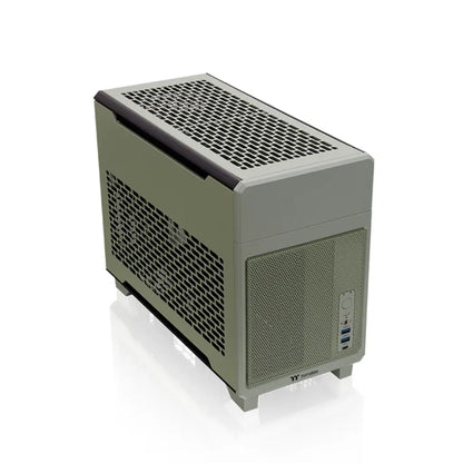 Thermaltake TR100 Mini-ITX Dual-Chamber Computer Case with PCIe 4.0 Riser - Matcha Green-tpstech.in