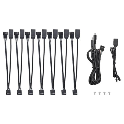 Thermaltake TT Sync V2 Controller 14-Port ARGB Hub with PCIe 8-Pin Power-tpstech.in