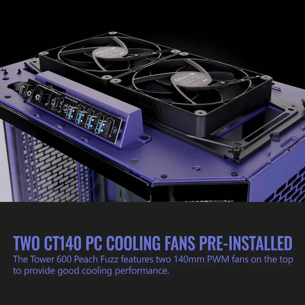 Thermaltake Tower 600 Future Dusk ATX Mid Tower Chassis with Octagonal Vertical Design-tpstech.in