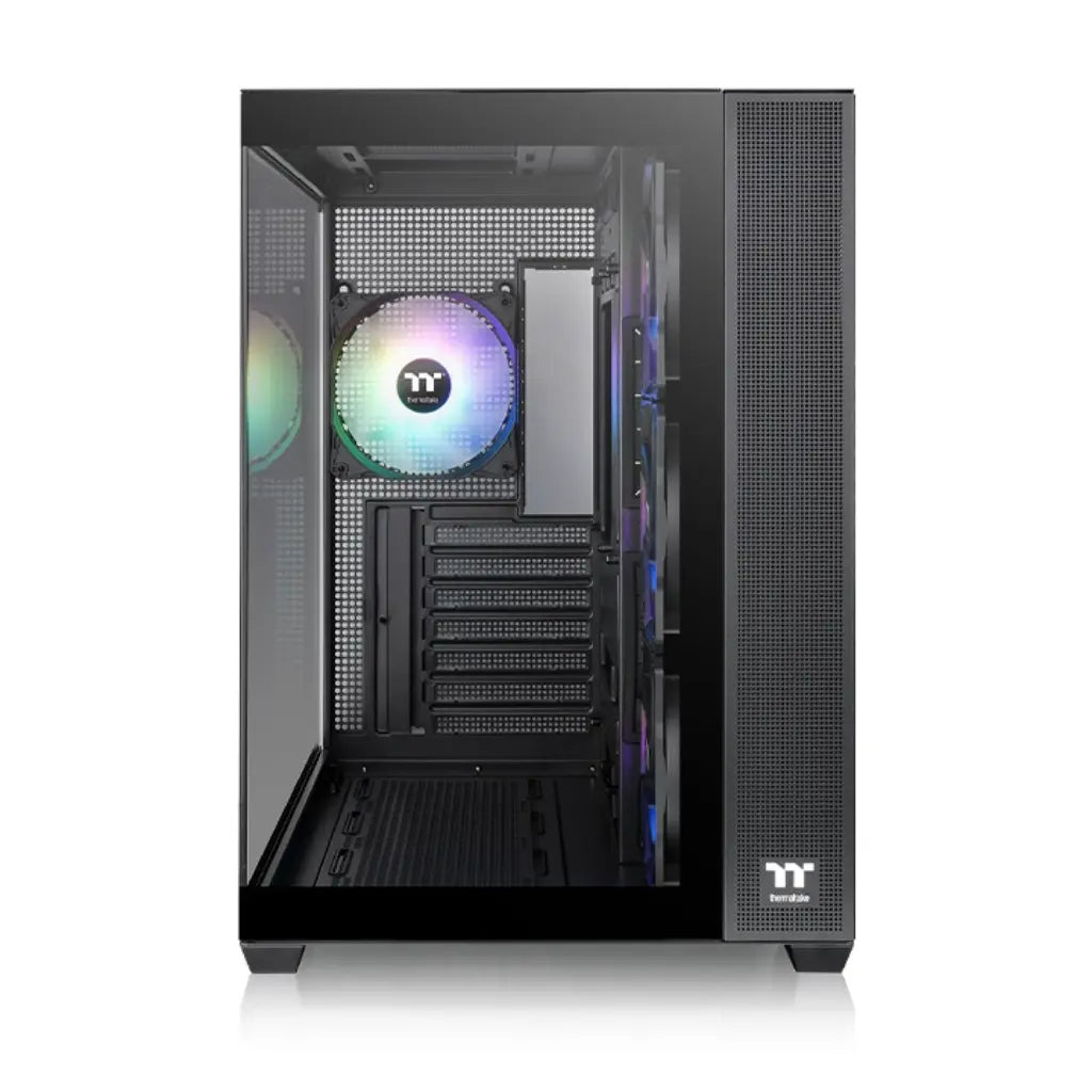 Thermaltake View 380 TG ARGB ATX Mid Tower Tempered Glass Computer Case - Black-tpstech.in