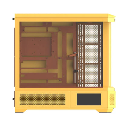Thermaltake View 600 E-ATX Full Tower 4 Tempered Glass Panels Computer Case - Butter Caramel-tpstech.in