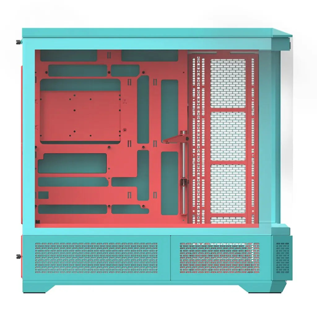 Thermaltake View 600 TG E-ATX Full Tower 4 Tempered Glass Panels Computer Case - Mint Strawberry-tpstech.in