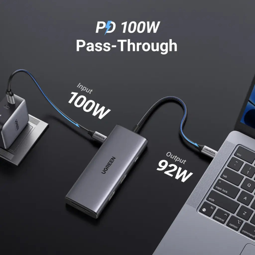 Ugreen Revodok Pro 107 7-in-1 USB-C Hub with 4K HDMI 100W PD 10Gbps Data Transfer-tpstech.in