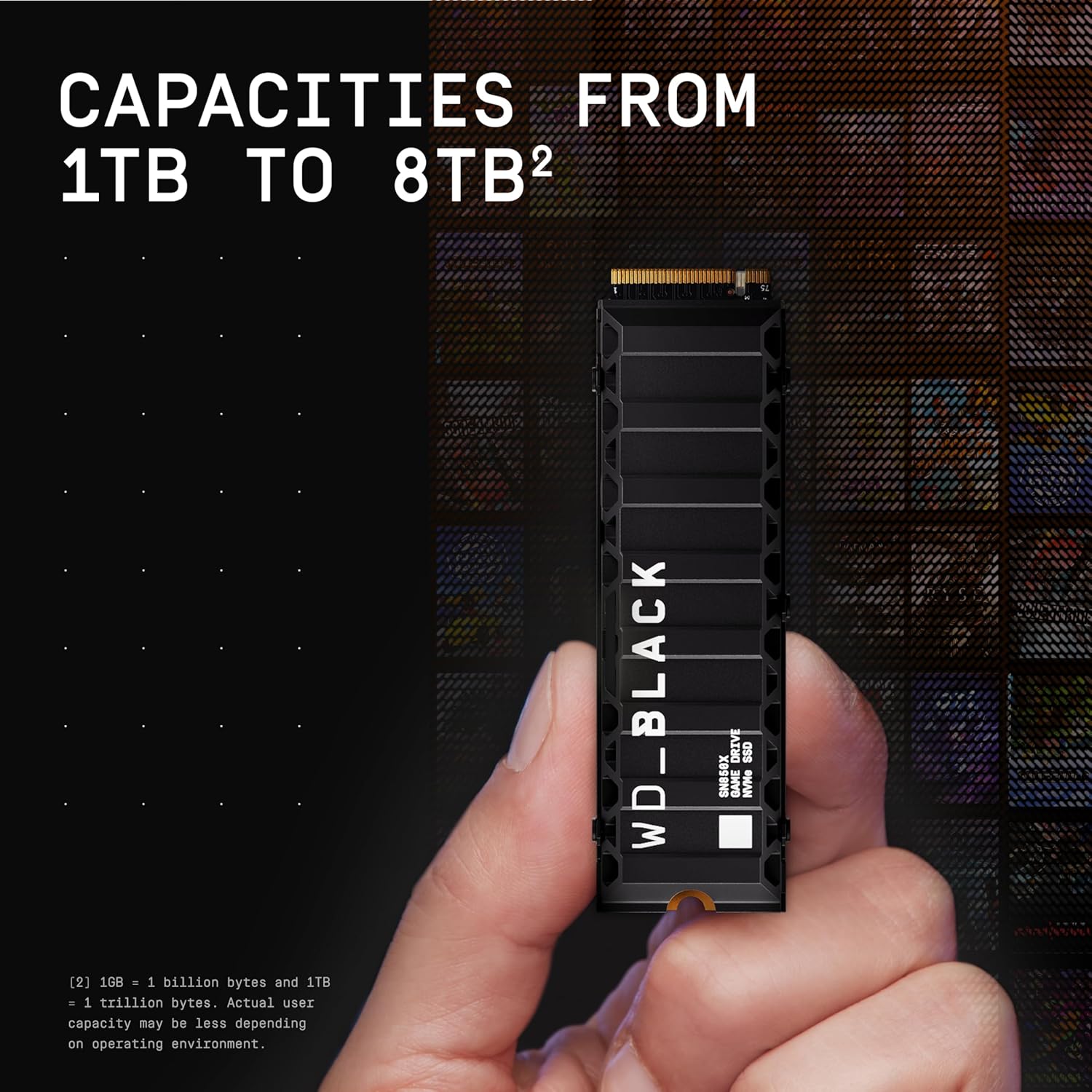 Western Digital WD Black SN850X 8TB M.2 NVMe Internal Gaming SSD with Heatsink - Black-tpstech.in