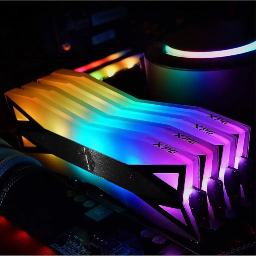 XPG Spectrix D60G 32GB DDR4 RAM (16GBx2) 3600MHz CL18 288-Pin RGB Desktop Memory-tpstech.in
