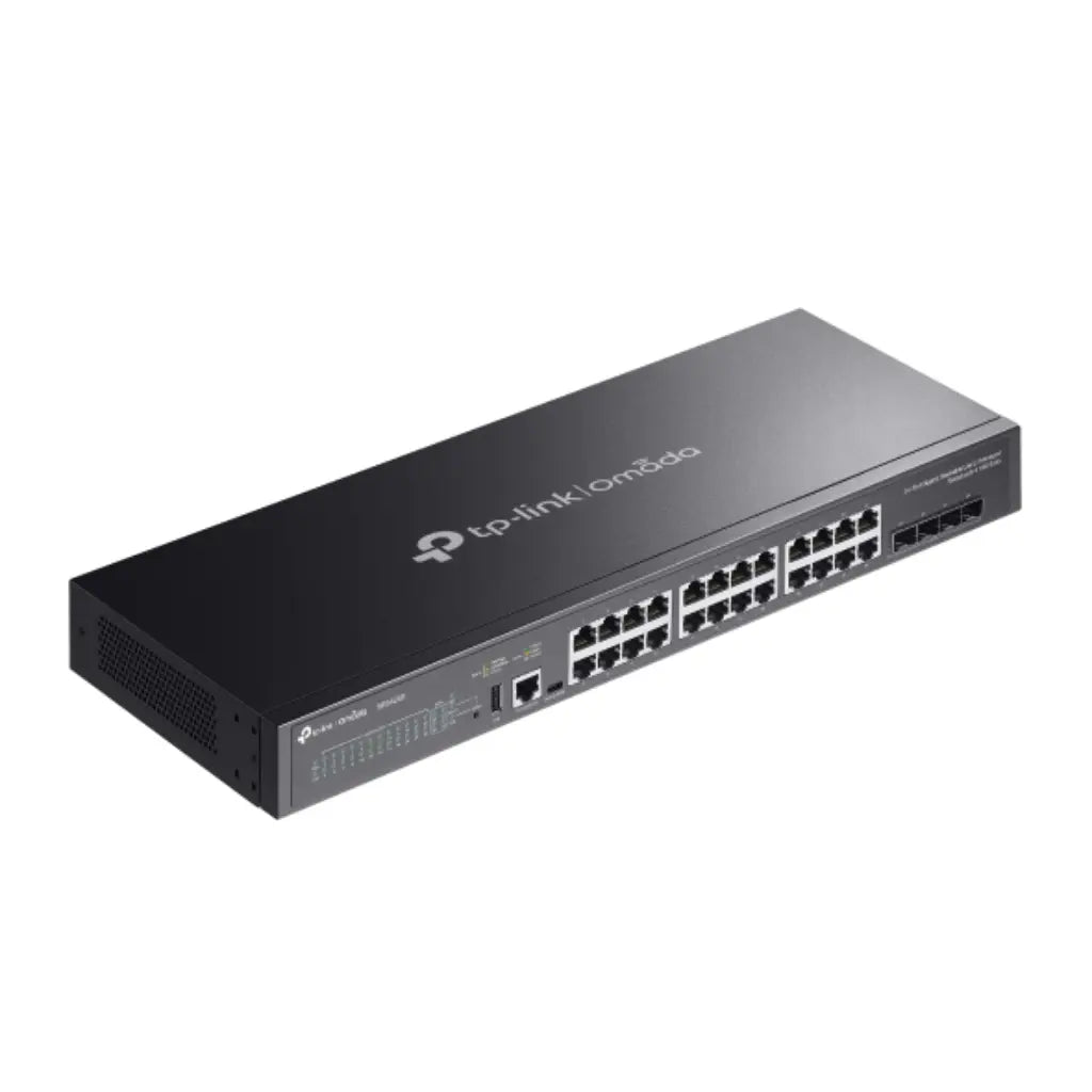 TP‑Link Omada SG5428X 24‑Port Gigabit L3 Managed Switch with 4×10G SFP+ Stackable
