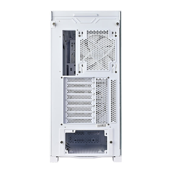 SilverStone SETA A2 ATX Mid Tower PC Case with Tempered Glass - White Rose Gold