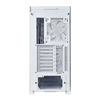SilverStone SETA A2 ATX Mid Tower PC Case with Tempered Glass - White Rose Gold