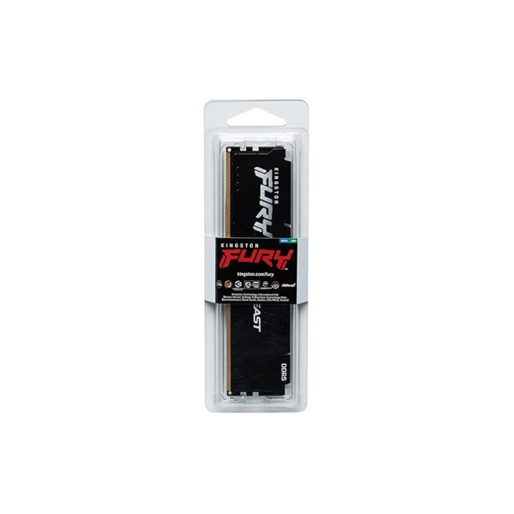 Kingston FURY Beast 32GB DDR5 RAM 5200MHz CL40 288 Pin Desktop Memory