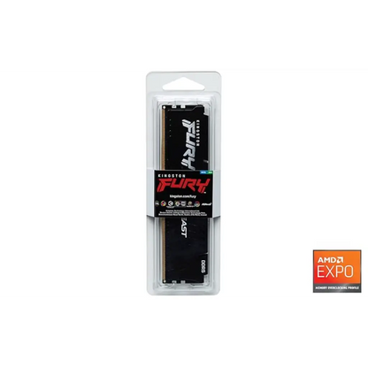 Kingston FURY Beast 16GB DDR5 RAM 5200MHz CL36 UDIMM Gaming Desktop Memory