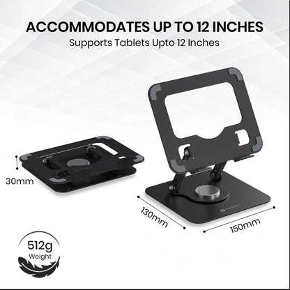 Portronics My Buddy A1 POR 3105 360 Rotating Metal Tablet and Mobile Stand