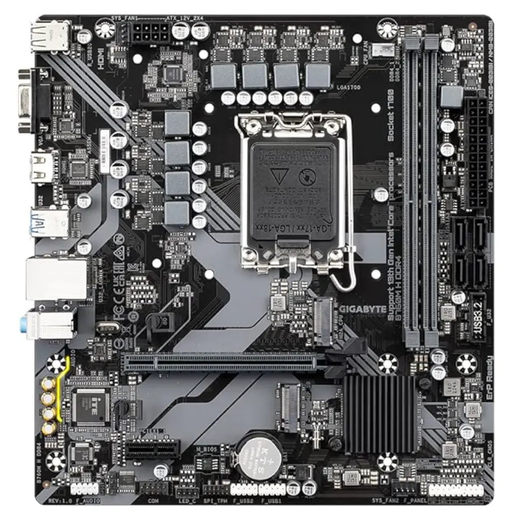 Gigabyte B760M H Intel B760 LGA1700 DDR4 Micro ATX Motherboard