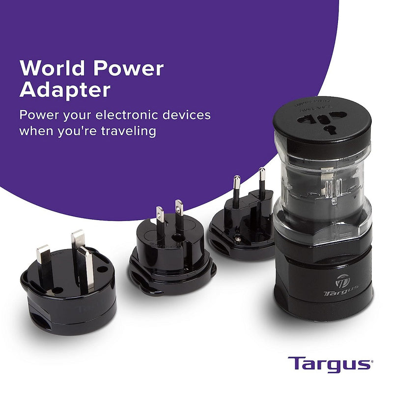 Targus APK01AP World Power Travel Adapter (Black)