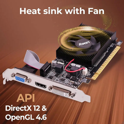Foxin GT740 4GB 128‑Bit DDR3 High‑Efficiency Desktop Graphics Card