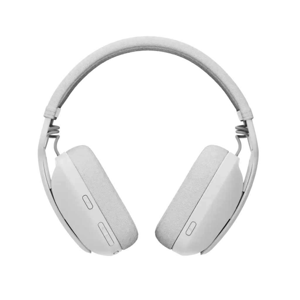 Logitech Zone Vibe 100 Lightweight Wireless Headphones with Noise-Cancelling - Off White