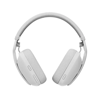 Logitech Zone Vibe 100 Lightweight Wireless Headphones with Noise-Cancelling - Off White