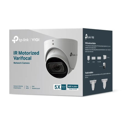  TP-Link VIGI InSight S445ZI 4MP IR Motorized Varifocal Turret Network Camera 5X Optical Zoom,Smart Detection IP67 Weatherproof-tpstech.in