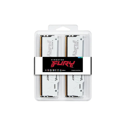 Kingston FURY Beast 32GB (16GBx2) DDR5 RAM 6000MHz CL30 288‑Pin Desktop Memory