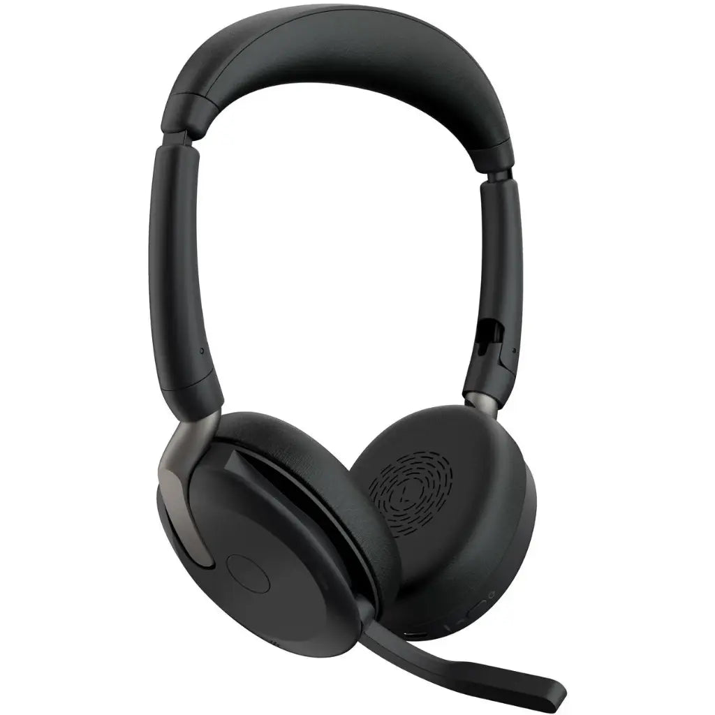 Jabra Evolve2 65 Flex UC Stereo Wireless Headset with Hybrid ANC ClearVoice Mic