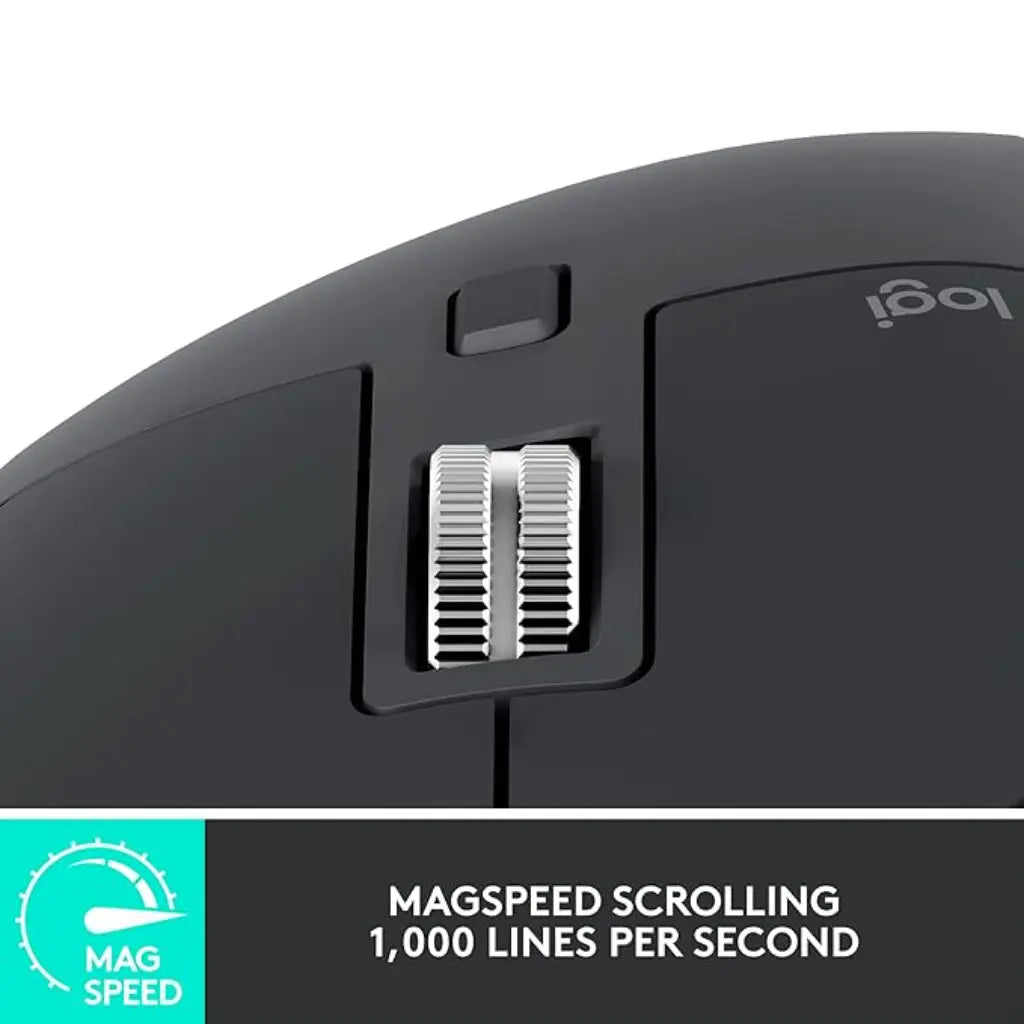 Logitech MX Master 3S 8K DPI Sensor Wireless Mouse - Graphite