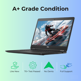 (Refurbished) Dell Latitude 7470 14" Laptop 8GB RAM 256GB SSD Intel Core i5 6th Generation Win 10 Pro