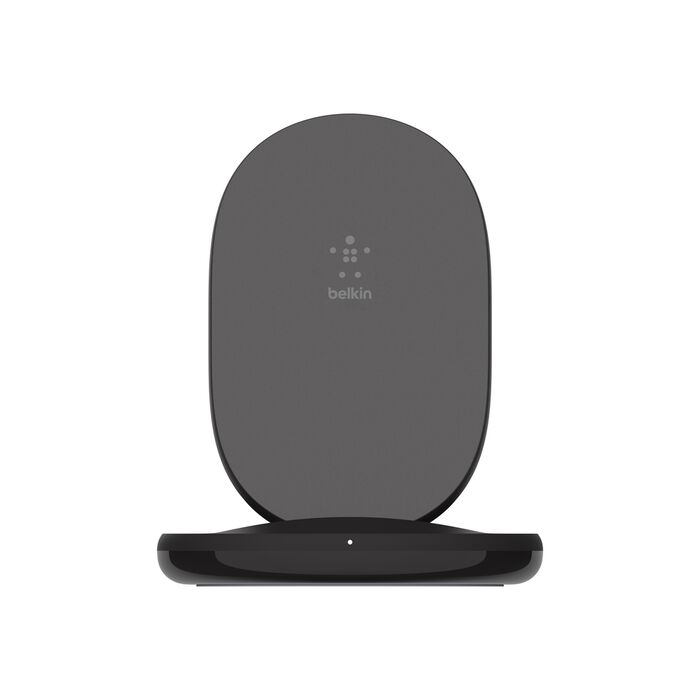 Belkin 15W Wireless Charging Stand + QC 3.0 24W Wall Charger - Black