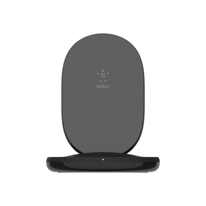 Belkin 15W Wireless Charging Stand + QC 3.0 24W Wall Charger - Black