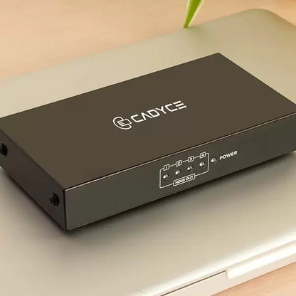 Cadyce CA-4HDSP PLUS 1 x 4 HDMI Splitter with 4K Support - Black