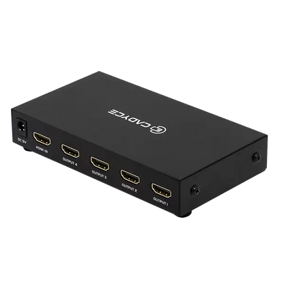 Cadyce CA-4HDSP PLUS 1 x 4 HDMI Splitter with 4K Support - Black