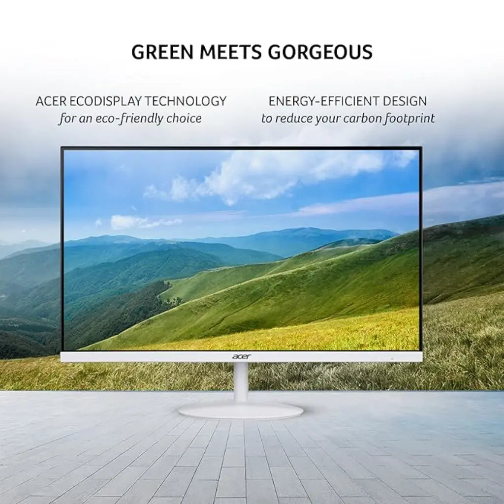 Acer SA222Q 21.5" 100Hz 1ms Full HD IPS Ultra Slim LED Monitor Tilt Adjustable - White-tpstech.in