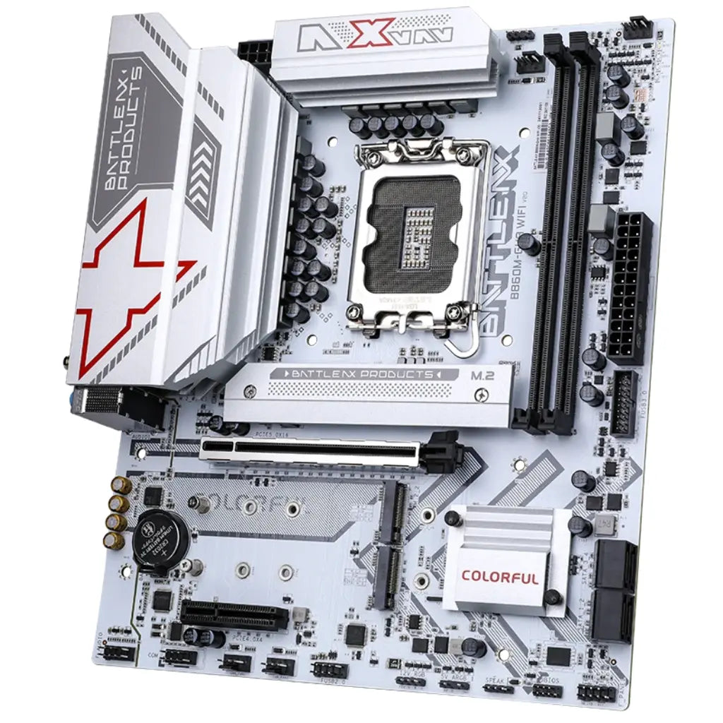 Colorful BATTLE‑AX B860M‑GHA WIFI V20 Wi‑Fi 6 B860 LGA 1851 DDR5  Micro‑ATX Motherboard-tpstech.in
