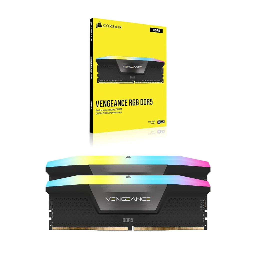 Corsair Vengeance RGB 96GB (2x48GB) DDR5 RAM 5600MHz CL40 Desktop Memory Kit-tpstech.in