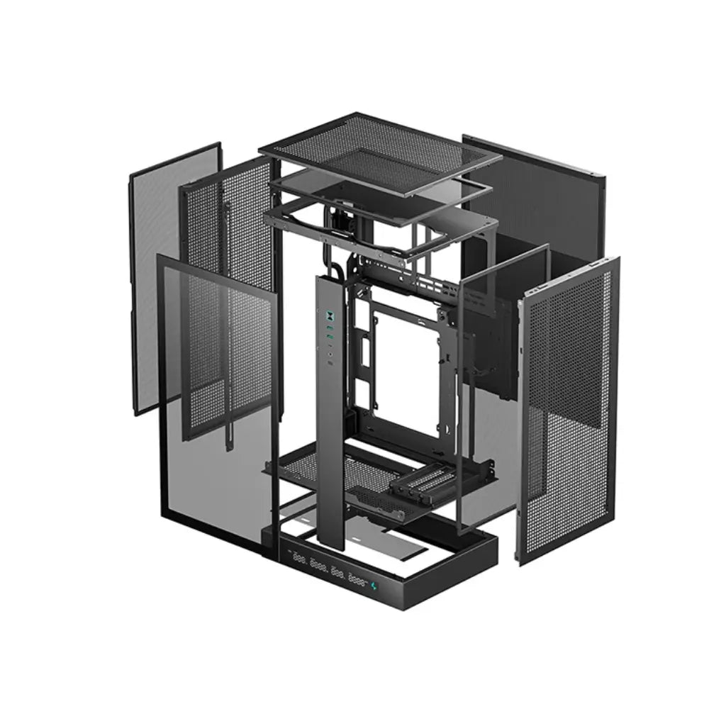 DeepCool CH270 DIGITAL High-Airflow Vertical Micro-ATX Computer Case-tpstech.in