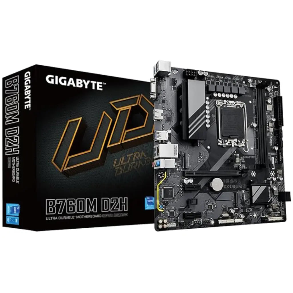 Gigabyte B760M D2H Intel B760 LGA1700 DDR5 Micro-ATX Motherboard-tpstech.in
