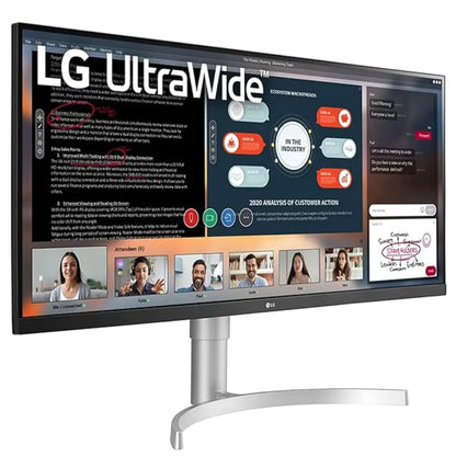 LG 34WN650-W 34" 75Hz 2560×1080 WFHD UltraWide™ IPS Monitor-tpstech.in