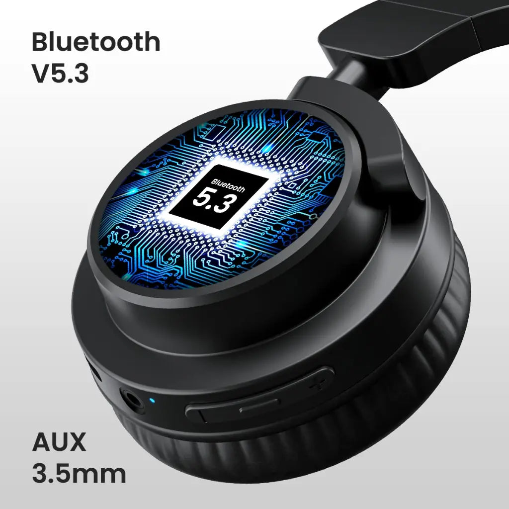 Portronics Muffs M2 POR 1882 Bluetooth 5.3 Over Ear Headphones 40Hrs Playtime-tpstech.in