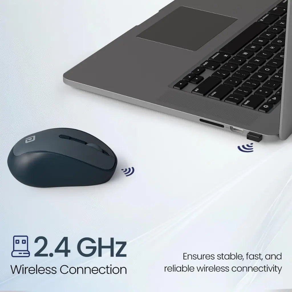 Portronics POR 2786 Toad 34 Wireless Mouse 2.4GHz Adjustable DPI 1600-tpstech.in
