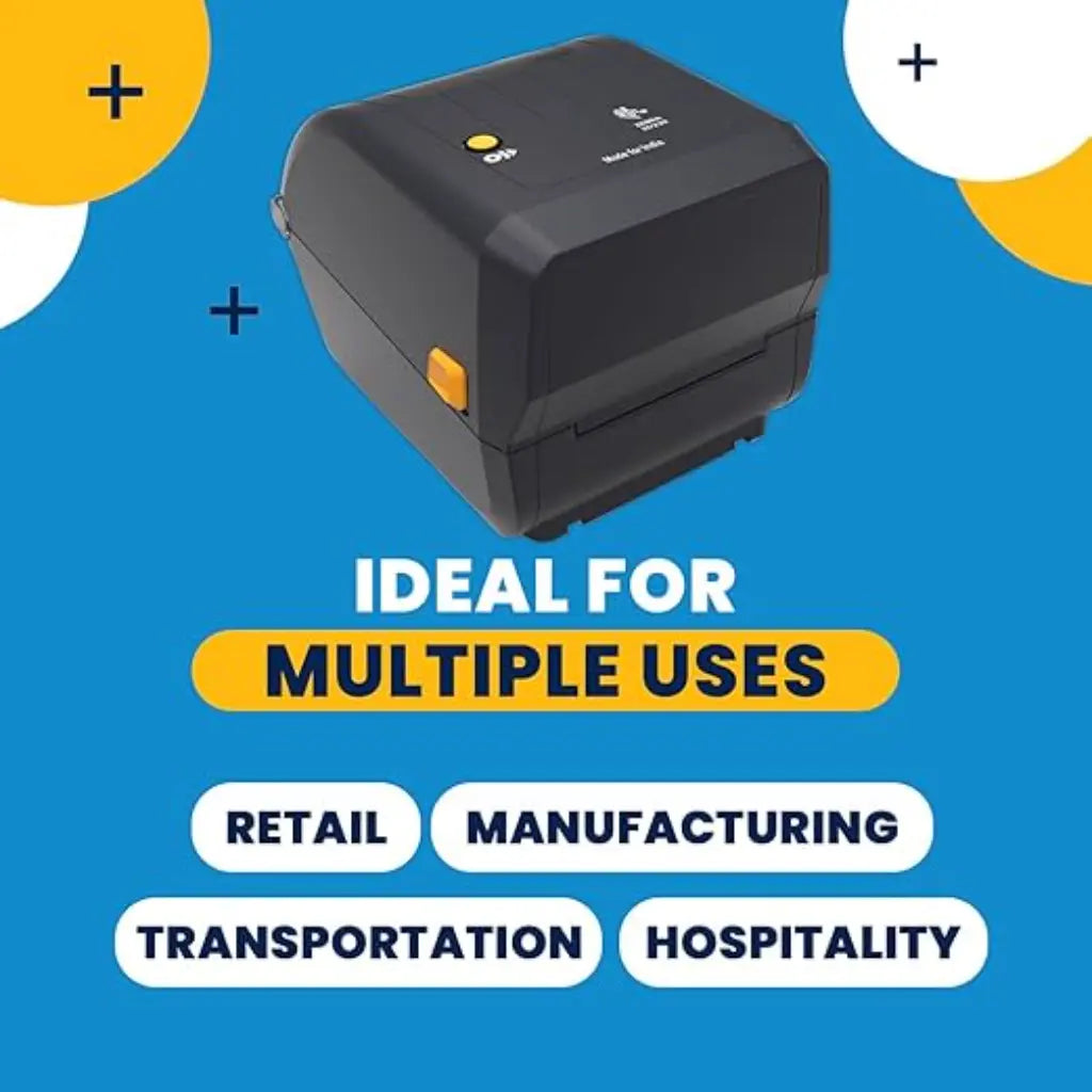 Zebra ZD230 Monochrome Thermal Transfer Desktop Barcode Printer USB Connectivity-tpstech.in