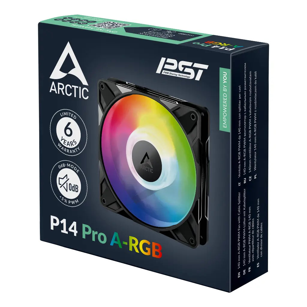 ARCTIC P14 Pro A‑RGB 140mm PWM Cabinet Fan-tpstech.in