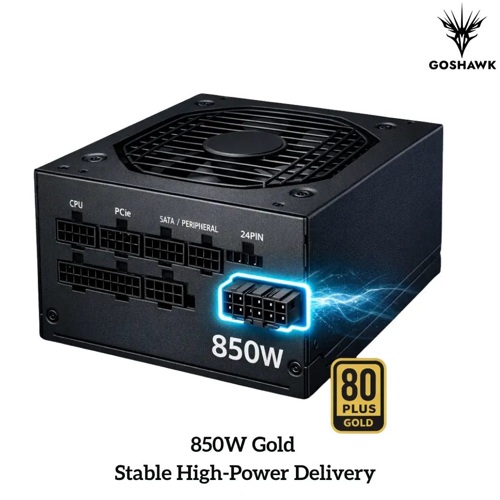 Goshawk Vega Elite | Ryzen 7 7800X3D | NVIDIA 16GB GB | 4K Ultra Gaming & Creator PC-tpstech.in