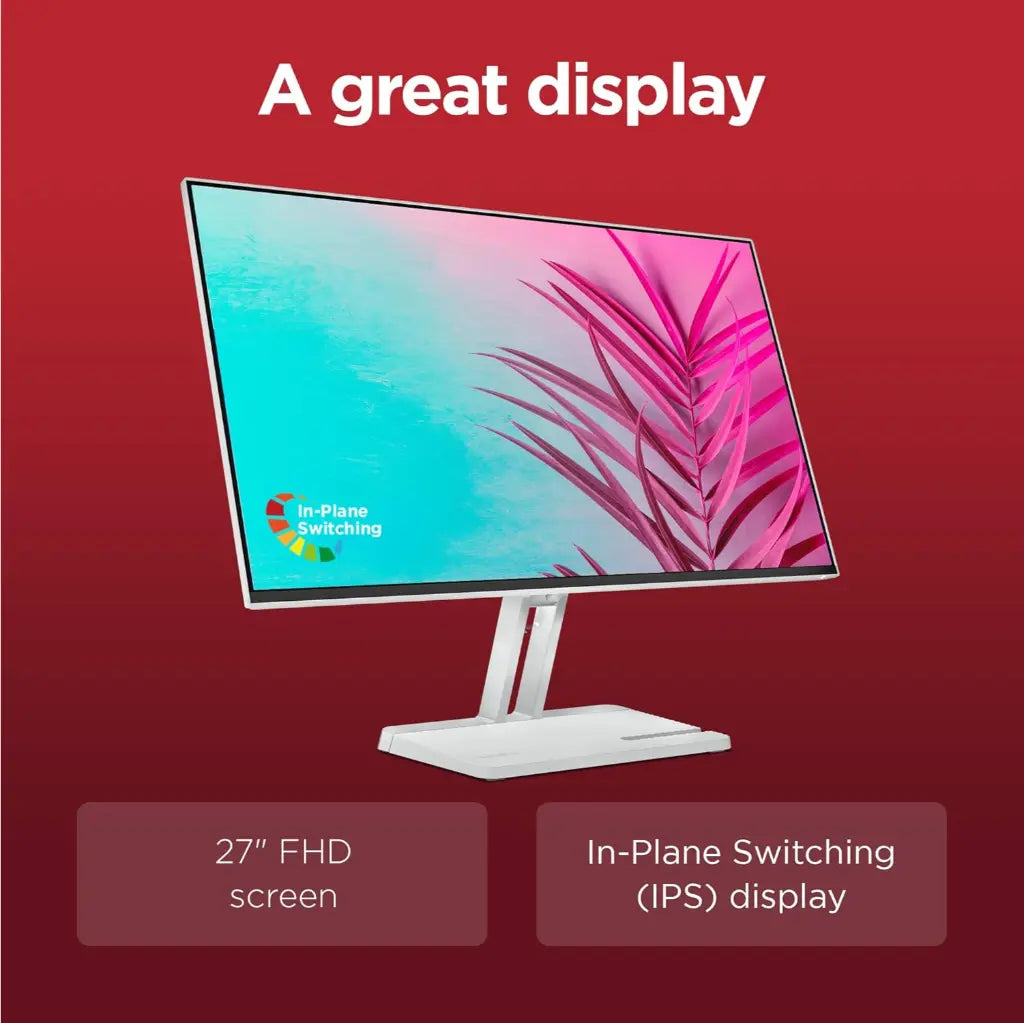 Lenovo L27-4C 27" 144Hz FHD IPS Monitor with AMD FreeSync Built in Speakers-tpstech.in