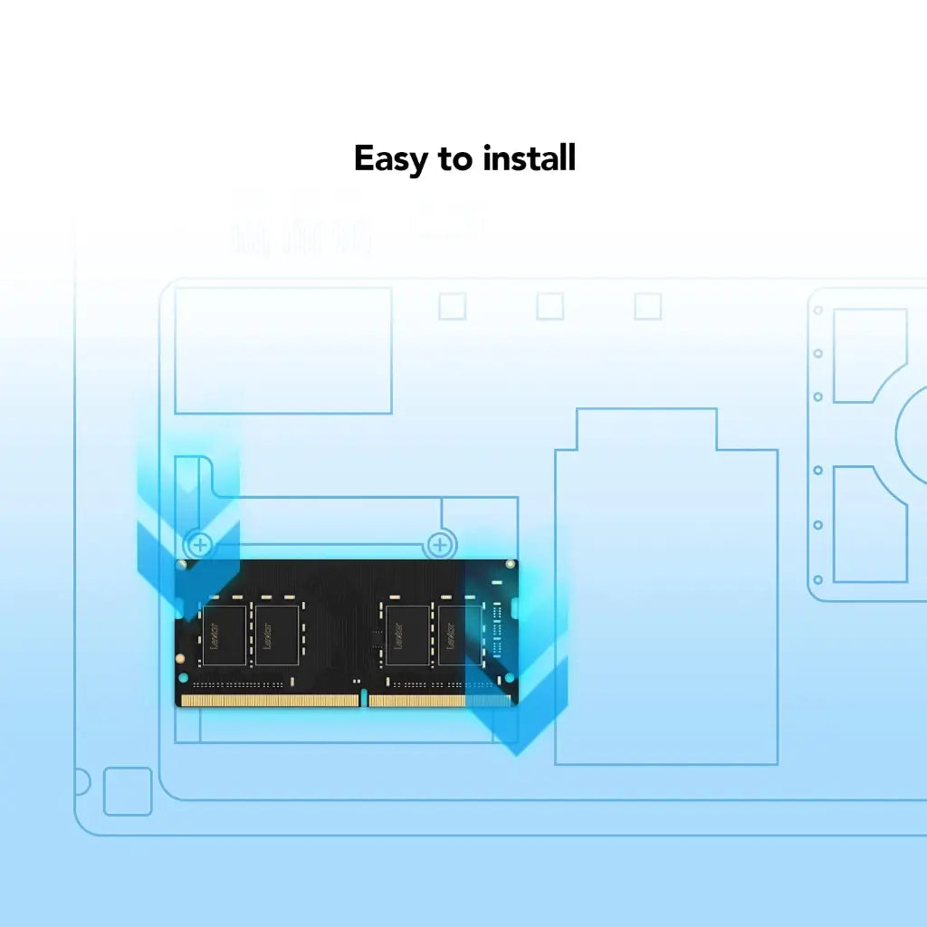Lexar 32GB DDR4 RAM 3200MHz CL22 260‑Pin SODIMM Laptop Memory-tpstech.in