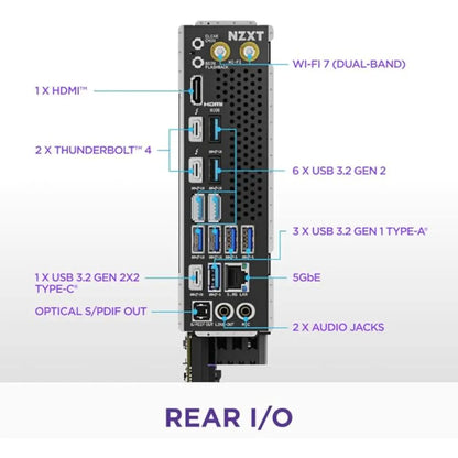 NZXT Intel Z890 LGA1851 ATX DDR5 Gaming Motherboard with Wi‑Fi 7-tpstech.in