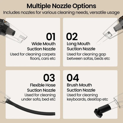 Portronics Mopcop POR 2573 Rechargeable Handheld Vacuum Cleaner with Washable HEPA Filter-tpstech.in