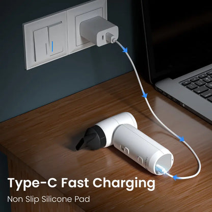 Portronics Tez POR 2721 High Speed Air Duster 80000 RPM 4500mAh Battery with Type C-tpstech.in